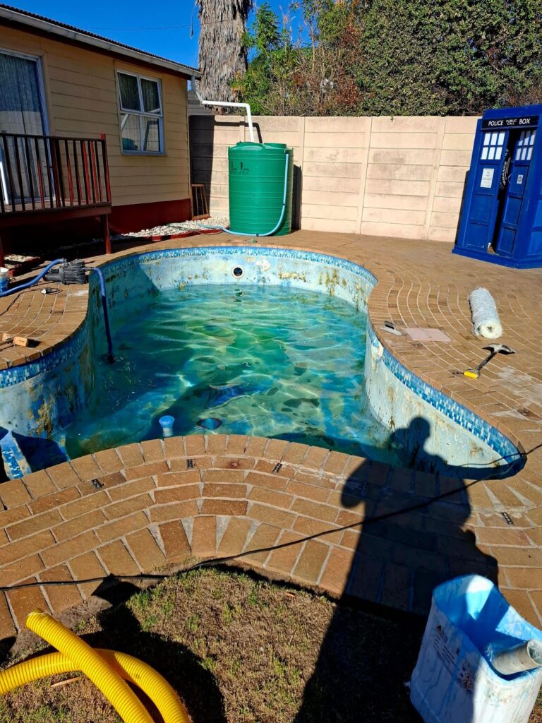 Before Pool Resurfacing